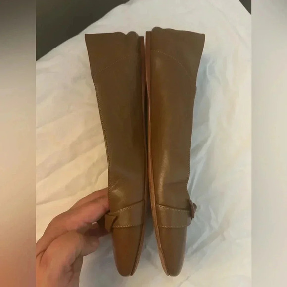 Alexandre Birman The Clarita Leather Knot Ballerina Flats in Brown Size 11.5 - Picture 8 of 10